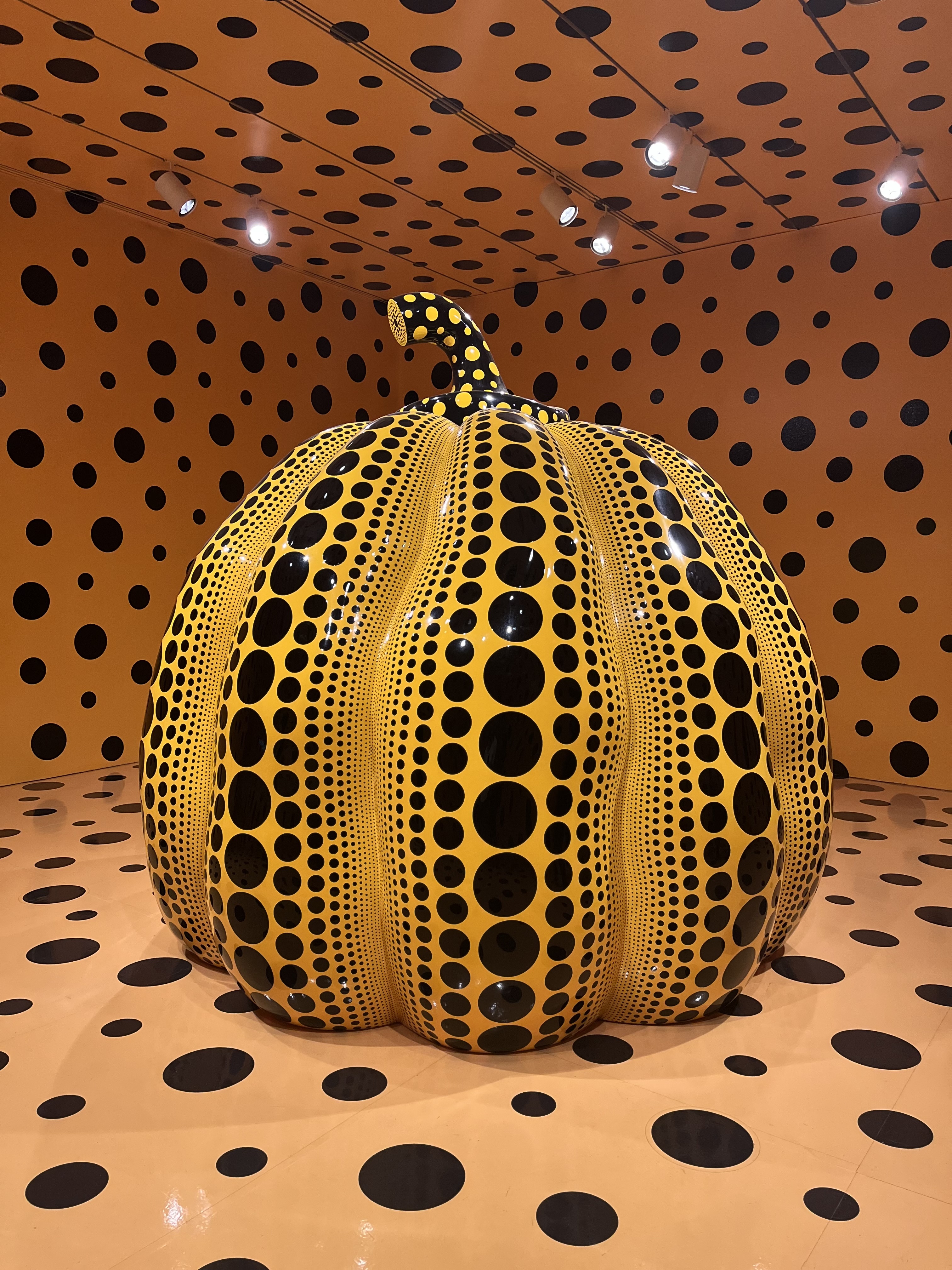 Polka-dotted pumpkin